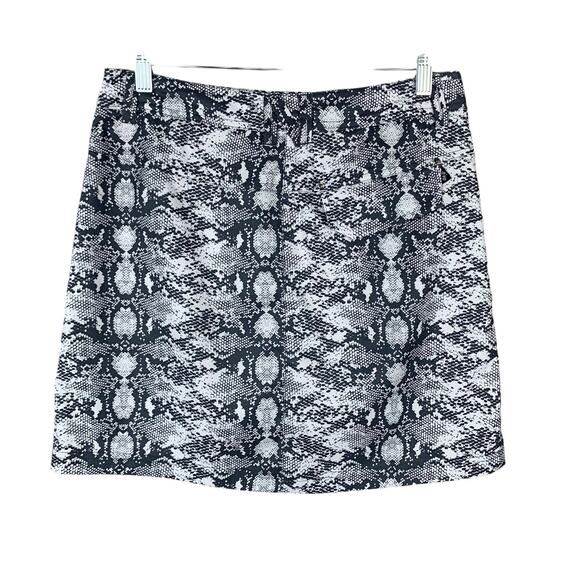 NVO Skort Built In Shorts Grey White Snakeskin Stretch Active Women's 4 - Picture 6 of 7
